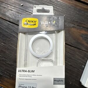 OtterBox Otter BOX Vue+ iPhone 15 Pro Ultra-Slim‎ MagSafe Clear Protective Case